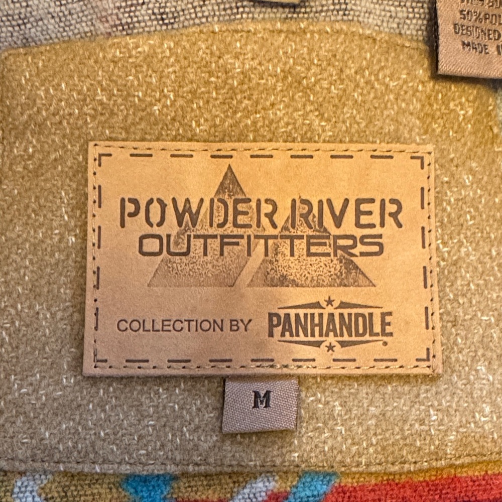 Tan & Multi-Color Patterned Bomber Jacket - Picture 4 of 10